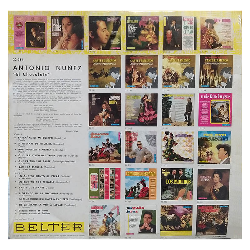 Antonio Núñez "El Chocolate" - The bowels of my body