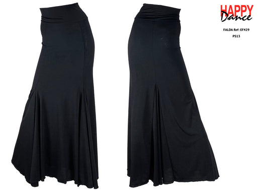 Falda de baile flamenco con tres palas