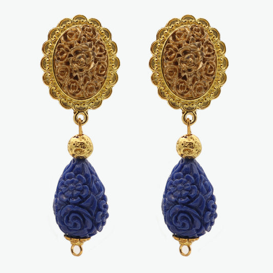 blue earrings