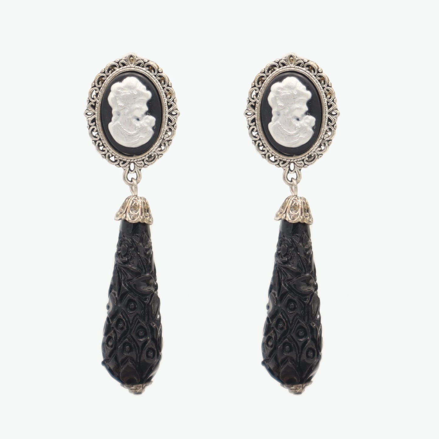 black earrings