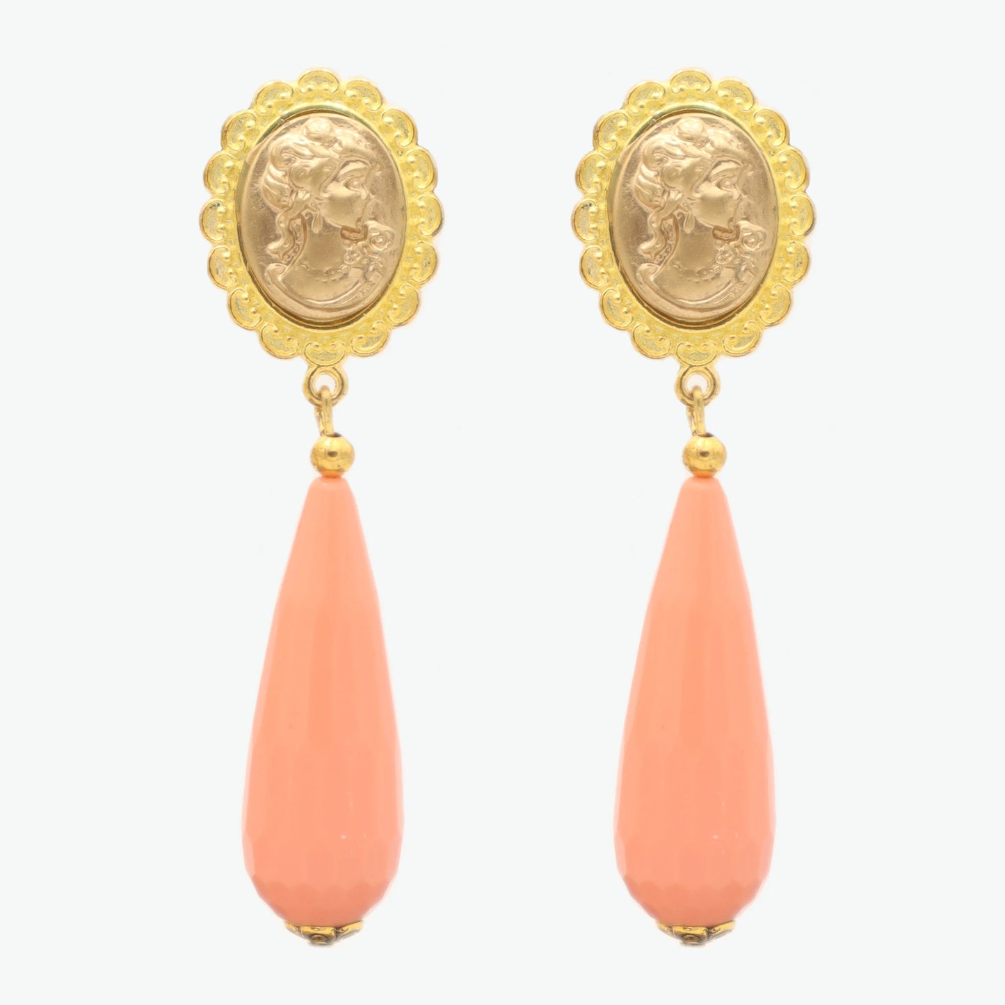 salmon earrings