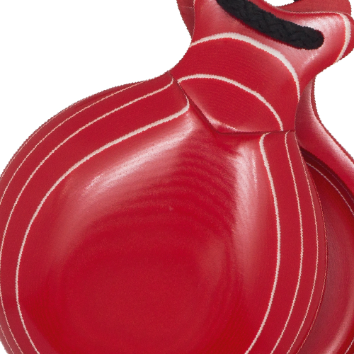 Castanets of the South - Professional with case - White veined red glass No. 5 - D/C