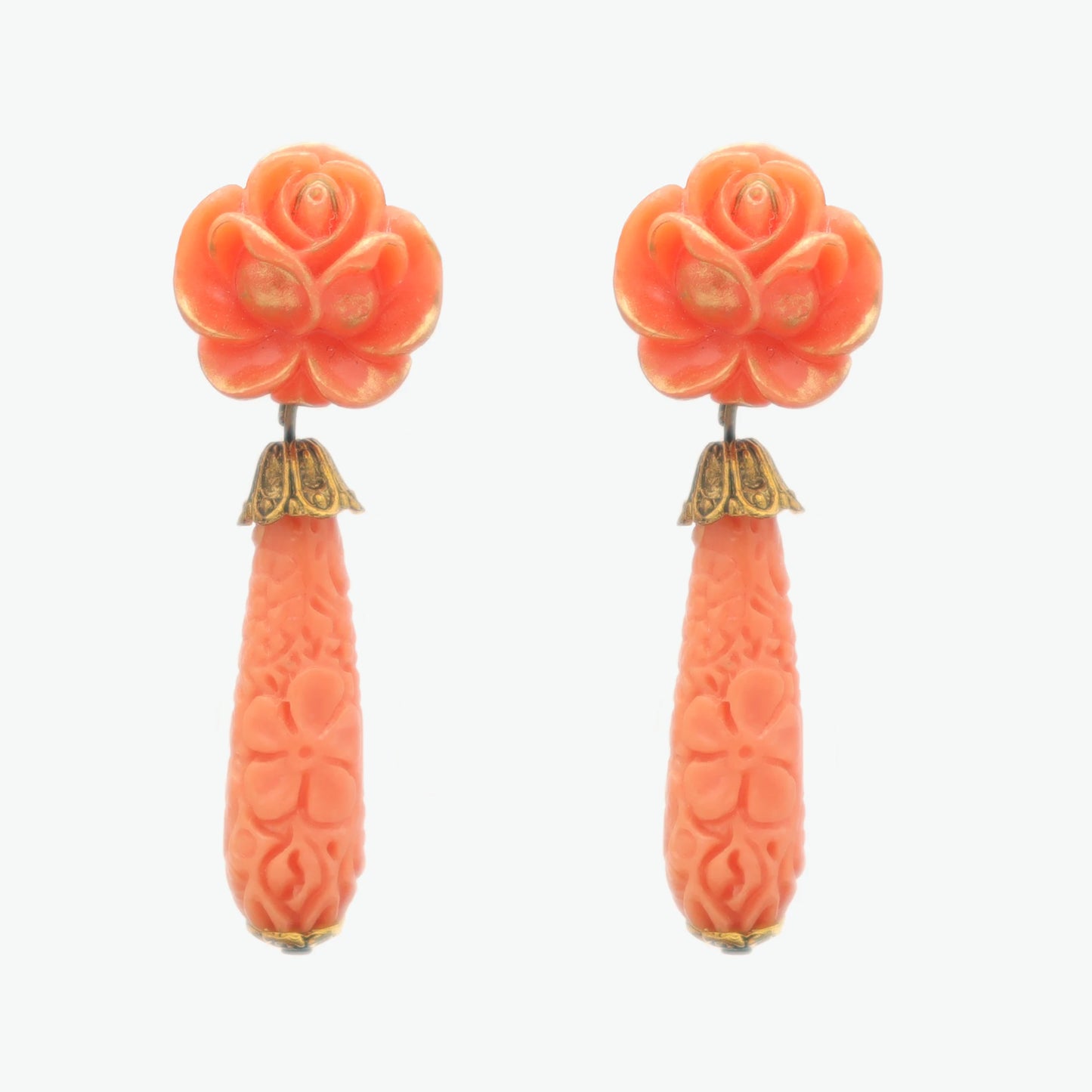 salmon earrings