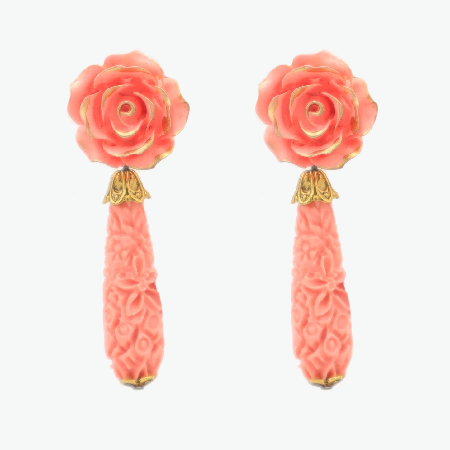 salmon earrings