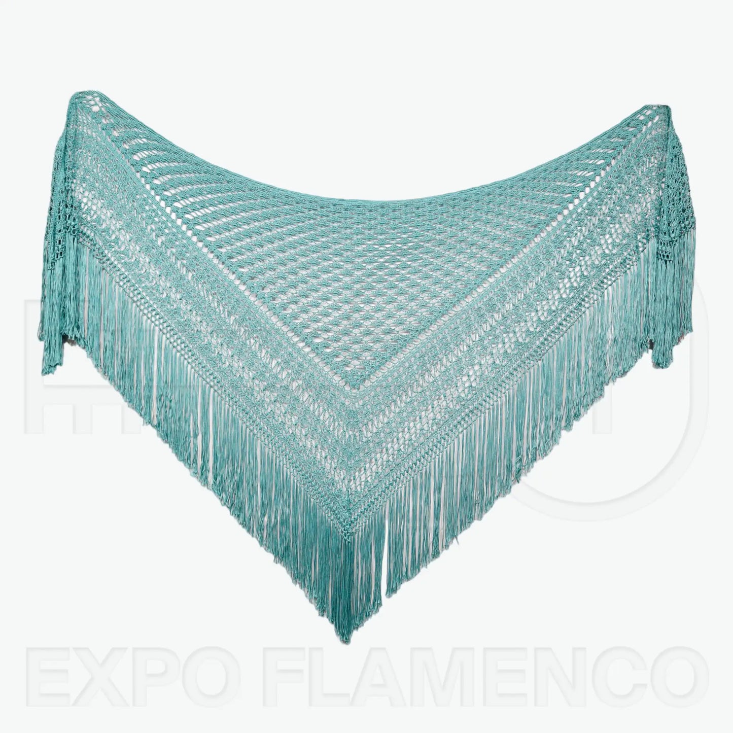 Green artisan shawl