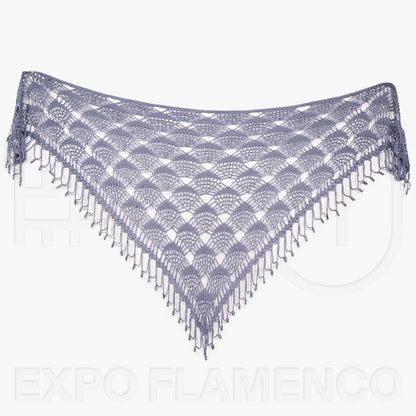 Indigo Blue Artisan Shawl 