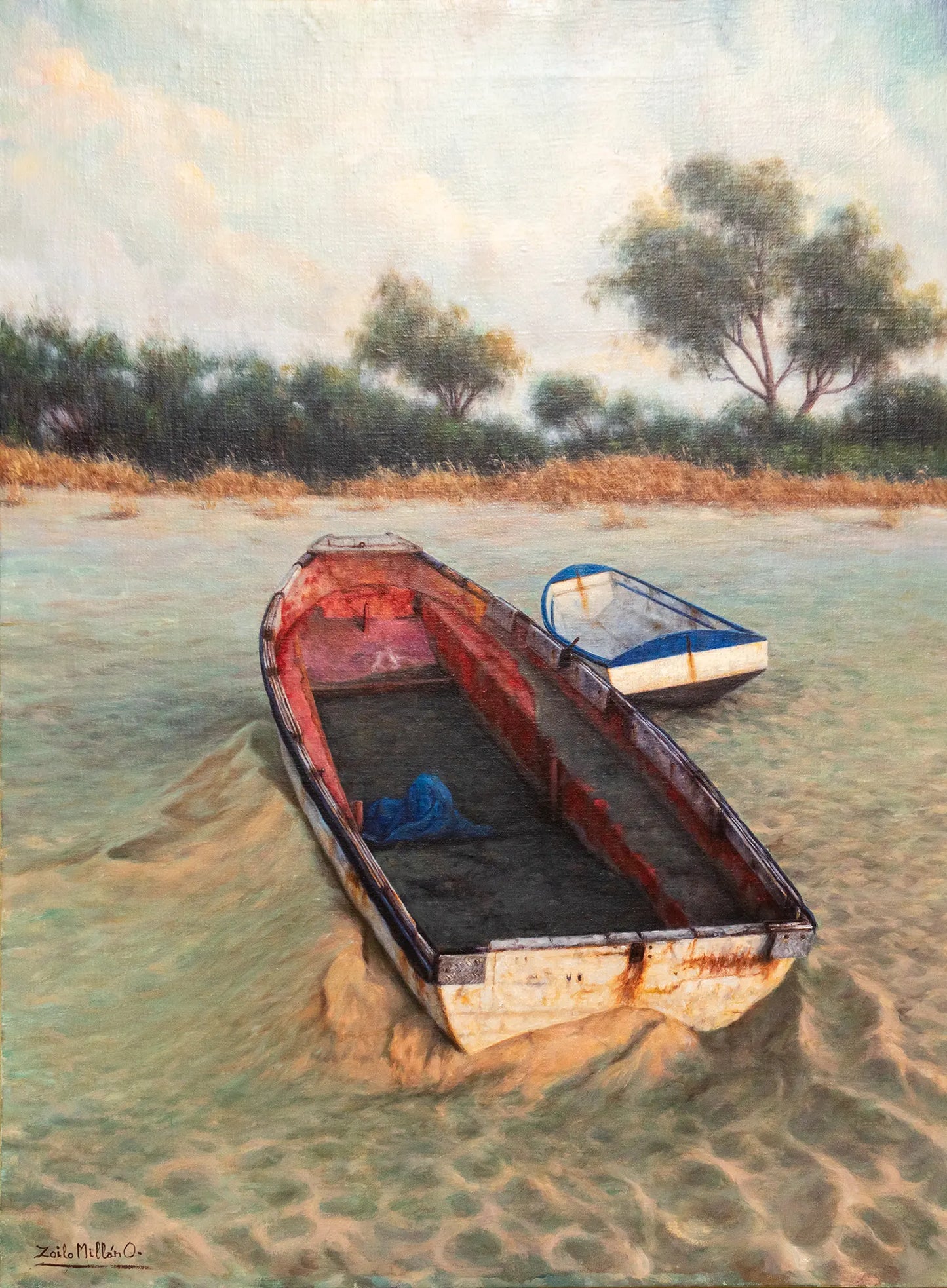 Zoilo Millán - Boats in the sand I