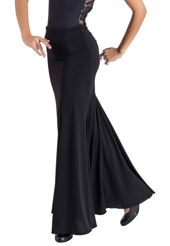 Falda flamenca de ensayo con trincha y godet