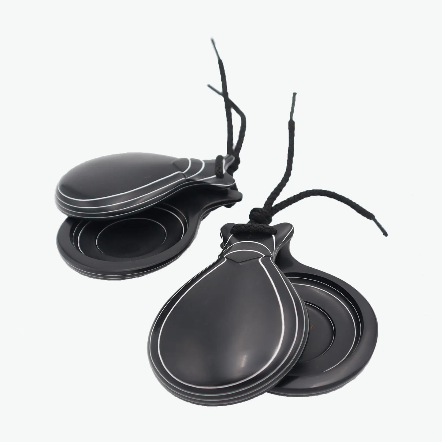 Castanets of the South - Professional with case - Black Veined Fiber D/C