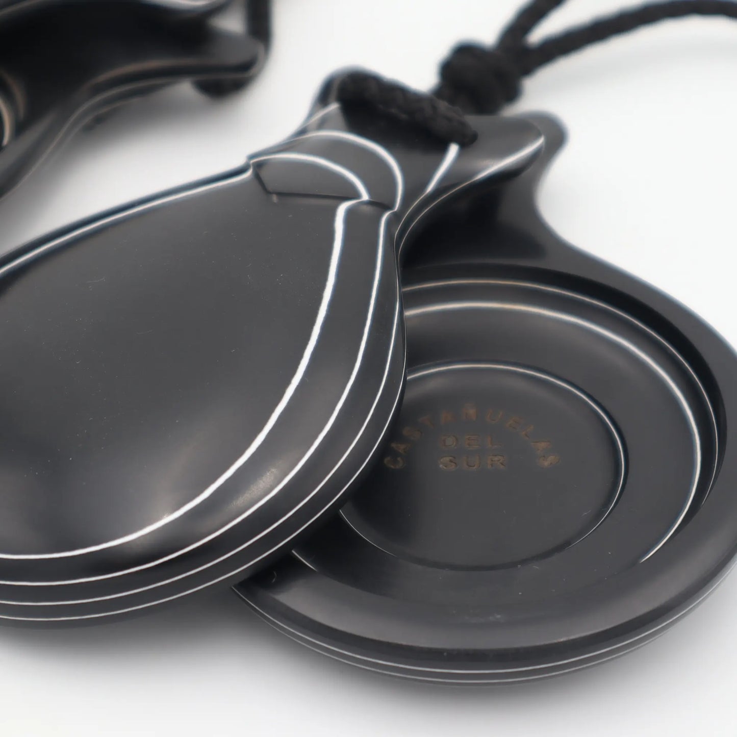 Castanets of the South - Professional with case - Black Veined Fiber D/C