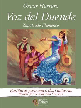 Voz del Duende. Zapateado flamenco. Partituras para una o dos guitarras. Scores for one or two guitars