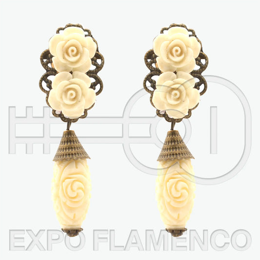 Pendientes marfil