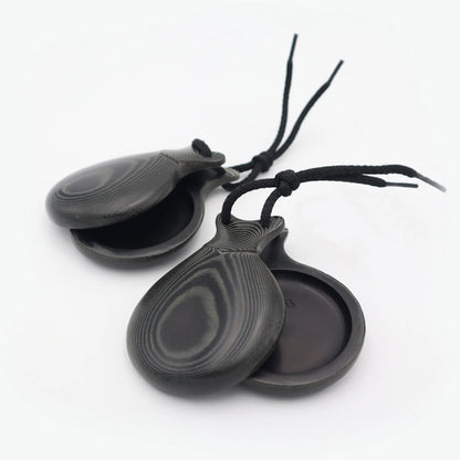 Castanets of the South - Professional with case - Black Fabric No. 5