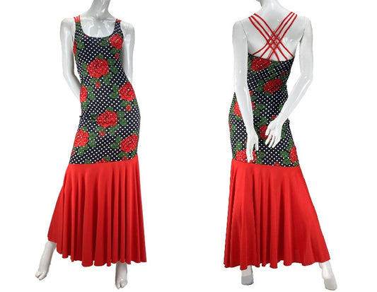 Vestido de baile cruzado