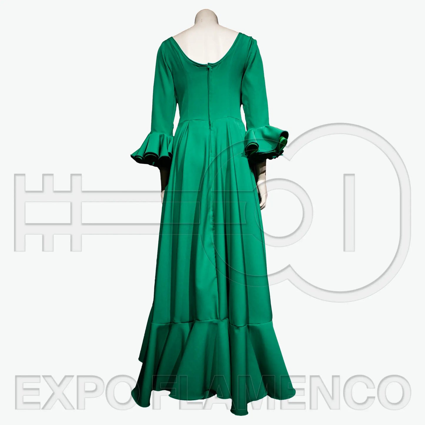 Traje de Flamenca Luna Verde