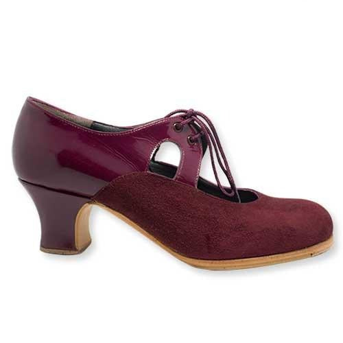 Flamenco Footwear - Burgundy Cordoban Bow