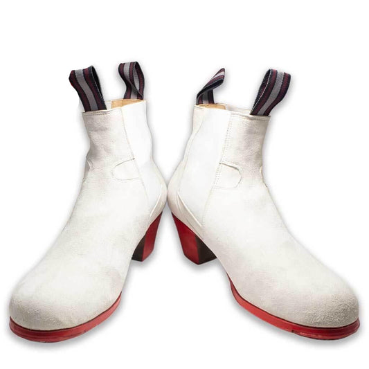 Calzado Flamenco - Bota caballero piel blanco