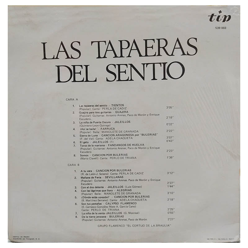 Las tapaeras del sentío