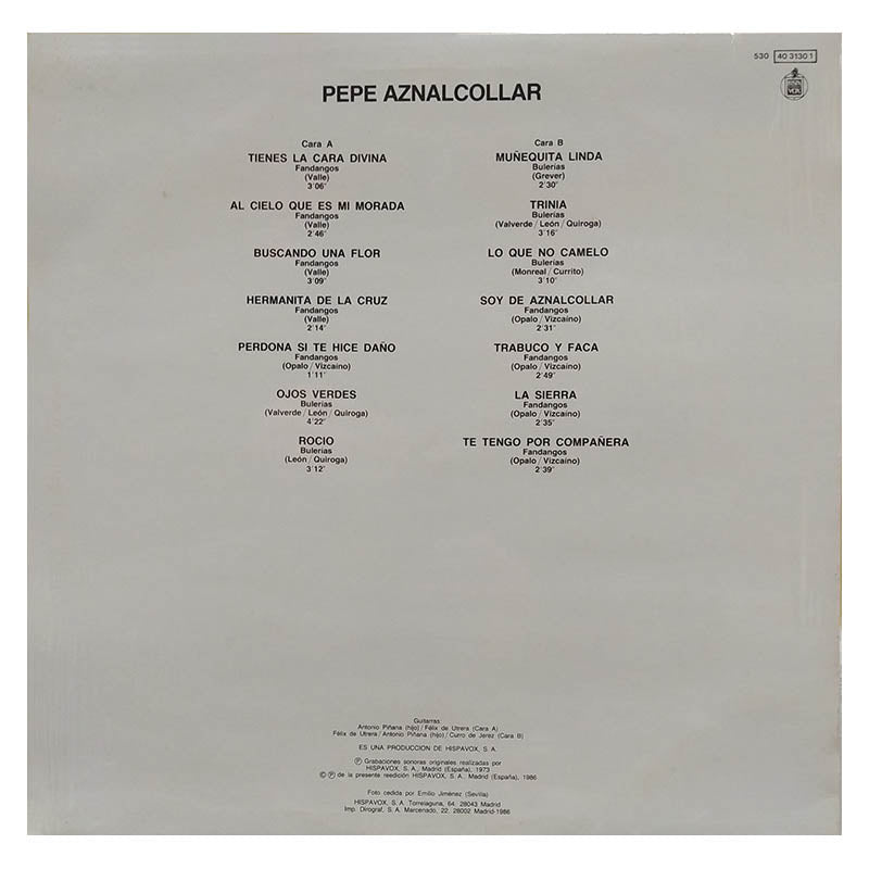 Pepe Aznalcollar - Maestros del Cante