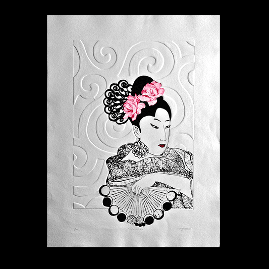 Engraving - Geisha "Ichimaru"