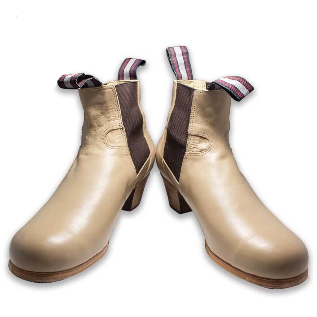 Calzado Flamenco - Bota caballero piel beige