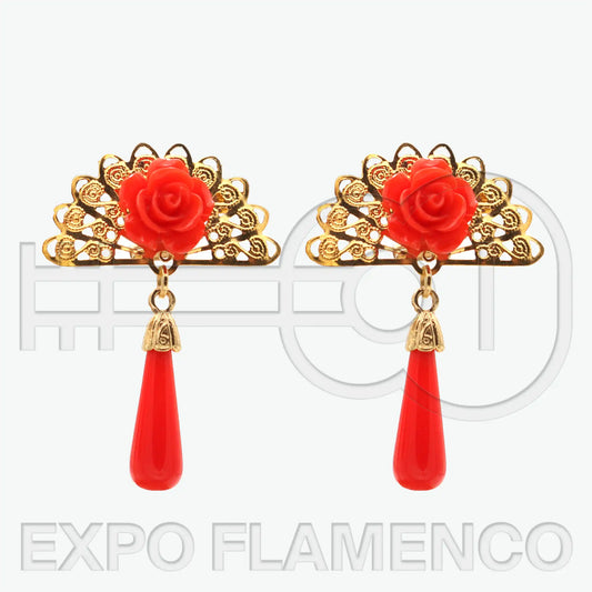 Red earrings - Five variations