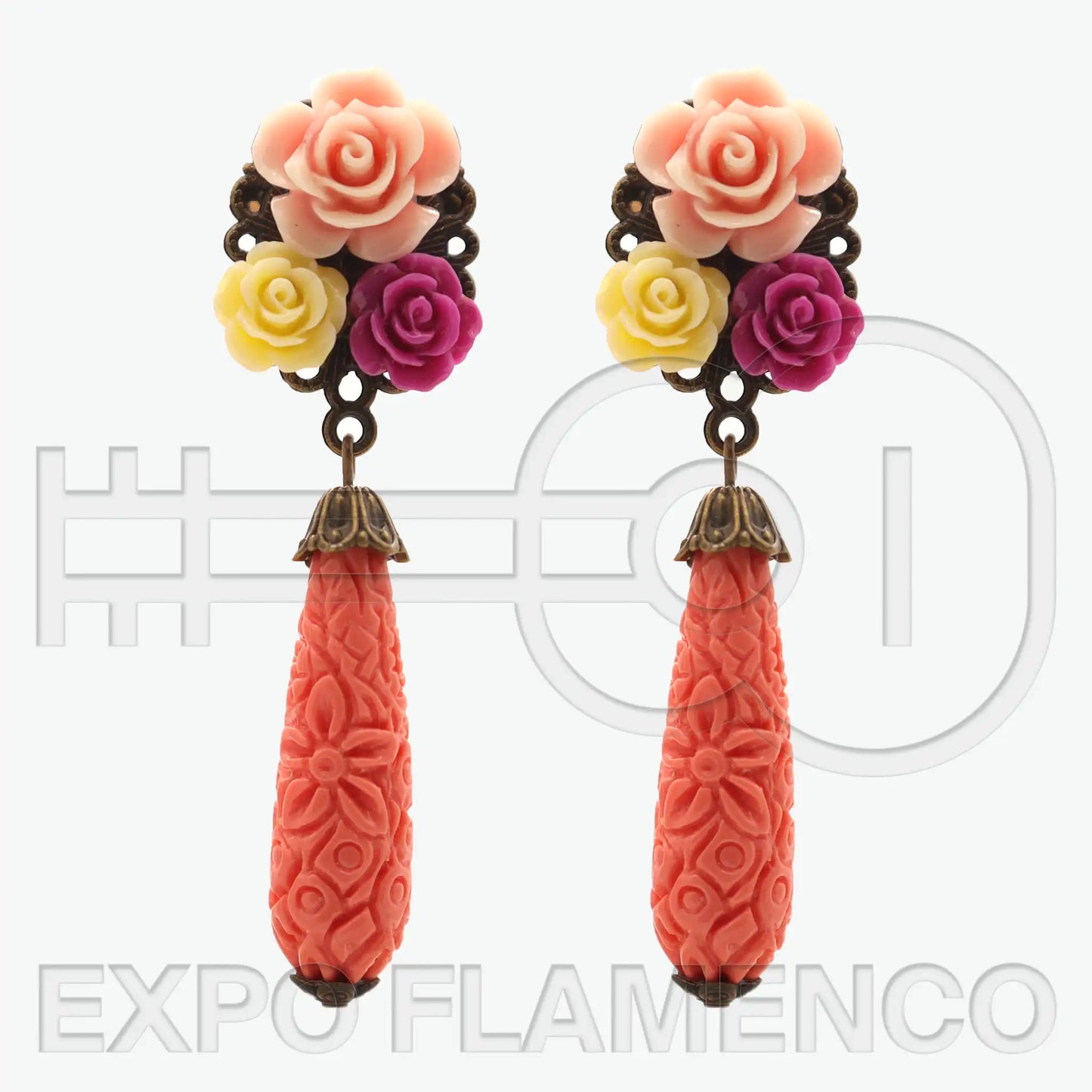 salmon earrings